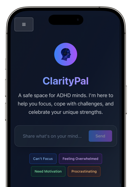 ClarityPal™: AI ADHD-Chatbot